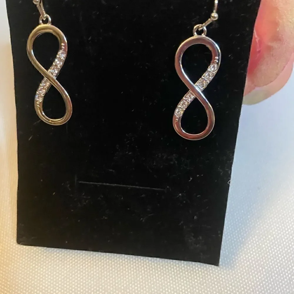 🎊Swarovski Crystal Drop silver Earrings